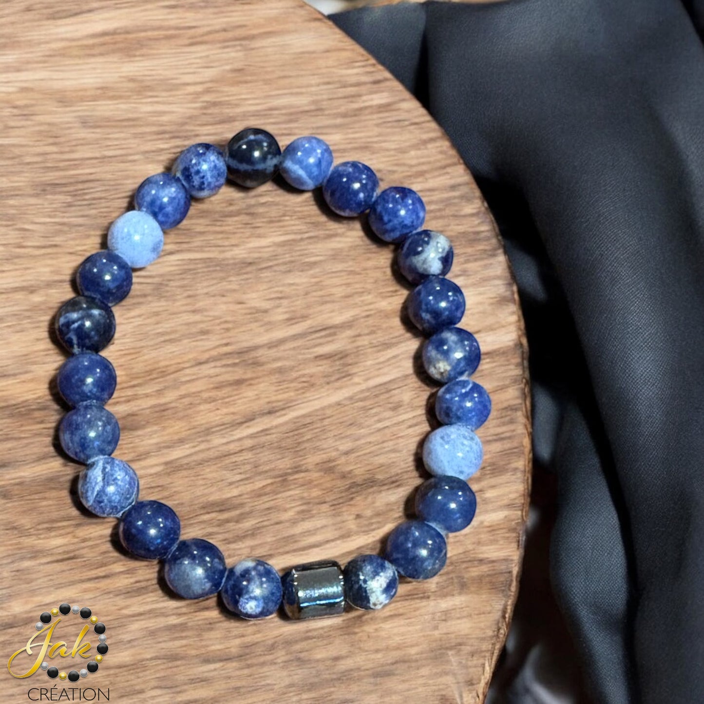 Bracelet hématite et sodalite
