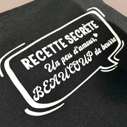 Tablier recette secrète un peu d’amour beaucoup de beurre