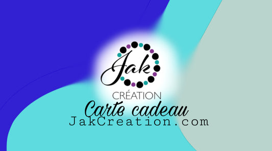 .  Carte cadeau Jak Création